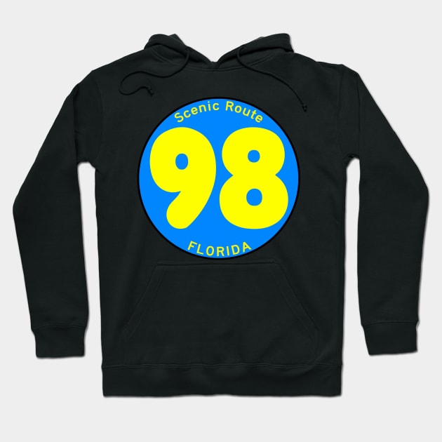 Highway 98 Gulf Drive Miramar Beach Destin Florida Palms Panhandle Emerald Coast Hoodie by TravelTime